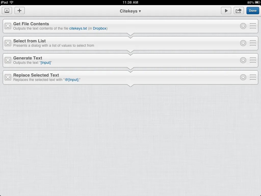 Citation workflow