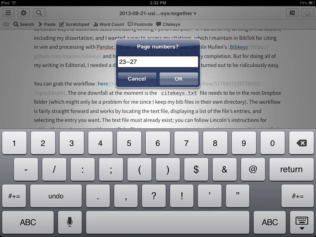 Select pages.