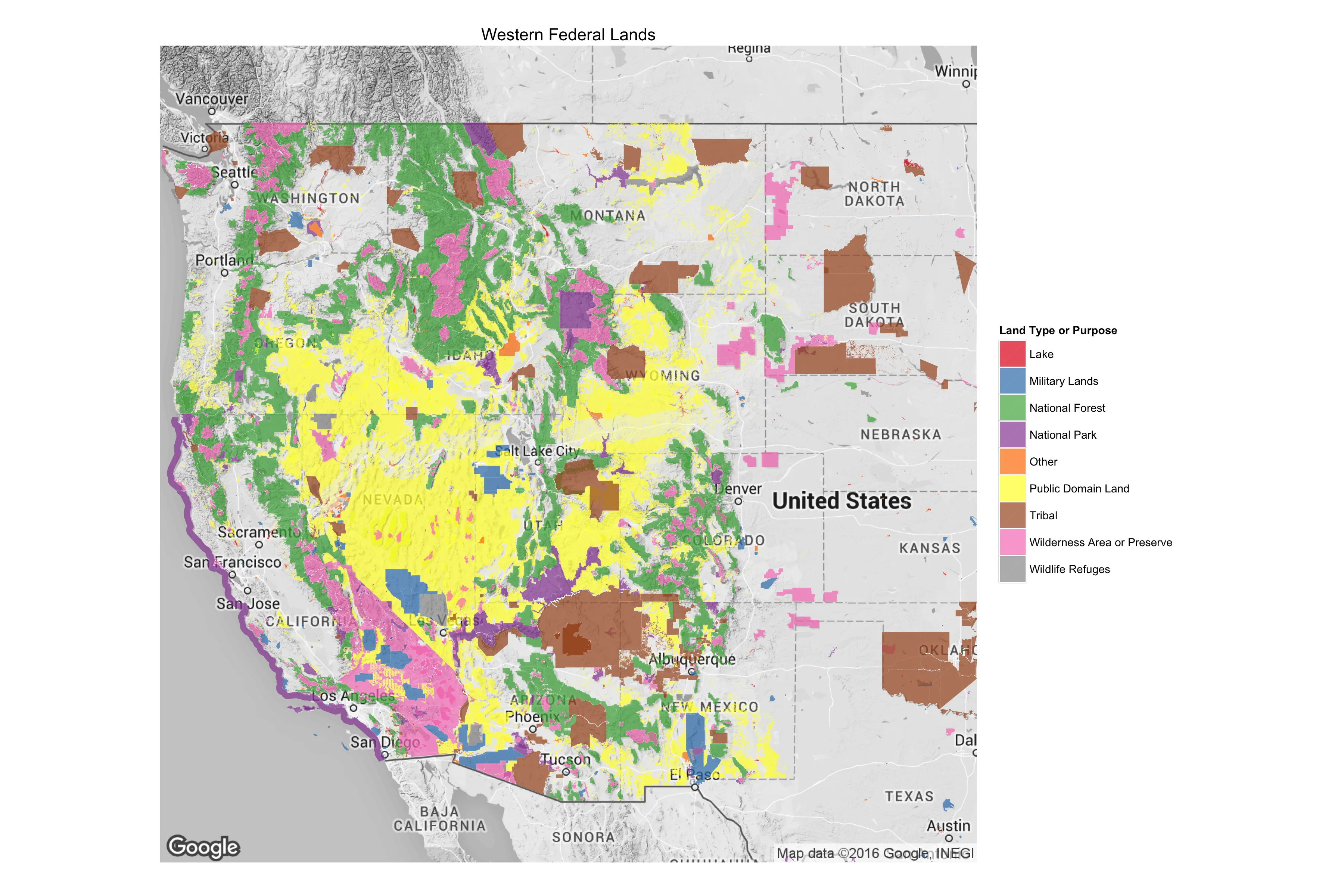Western federal lands.