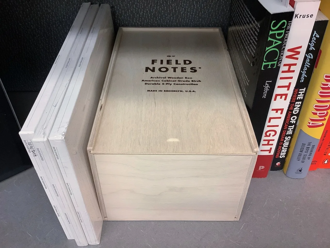 Field Notes archival box.